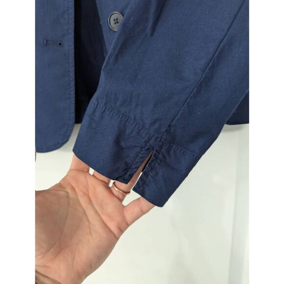 Talbots Blazer‎ Jacket women's size 10 navy blue unlined career minimalist - Picture 4 of 6